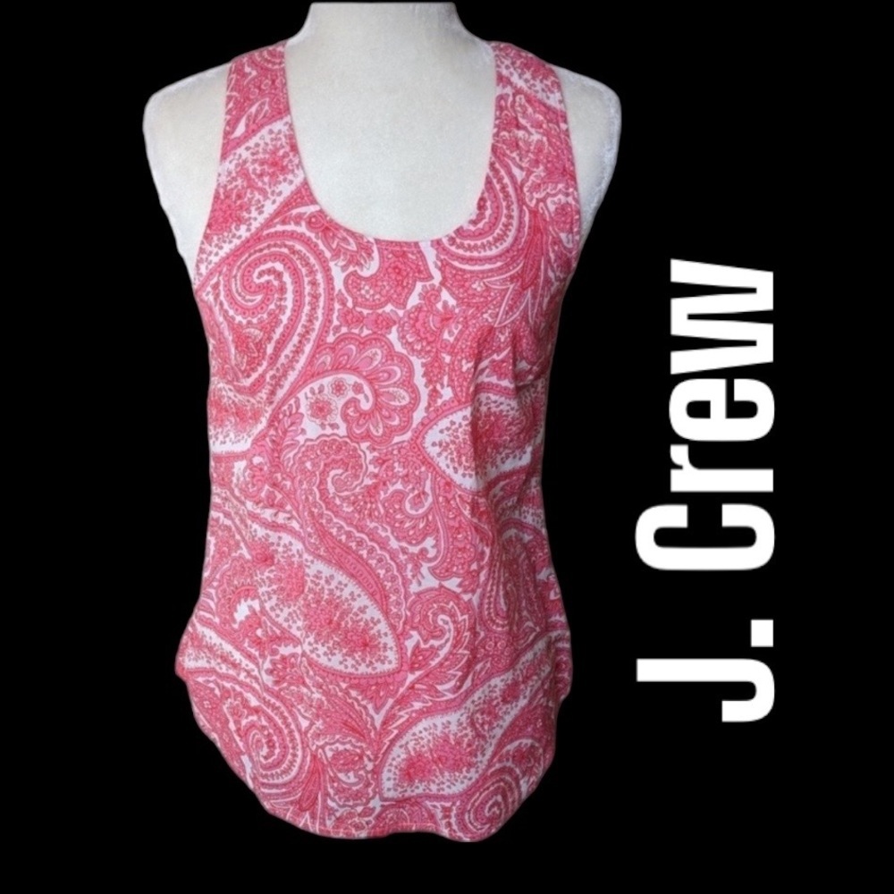 J.CREW Paisley Floral Print BLOUSE Sleeveless